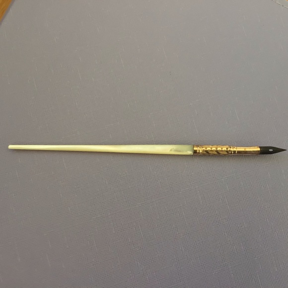 1900’s Victorian dip pen.  Mother of Pearl and 14k gold.  Not the original nib. - Picture 3 of 5